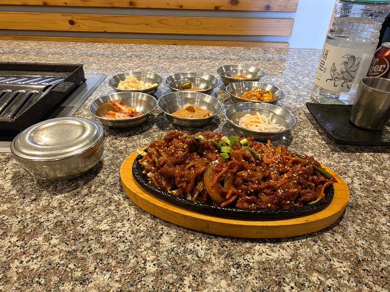 Moo Woo Korean BBQ food